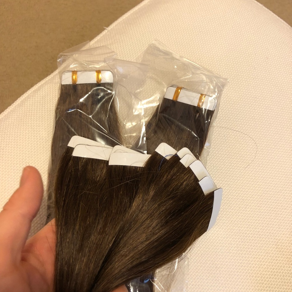 Tape in hair extensions